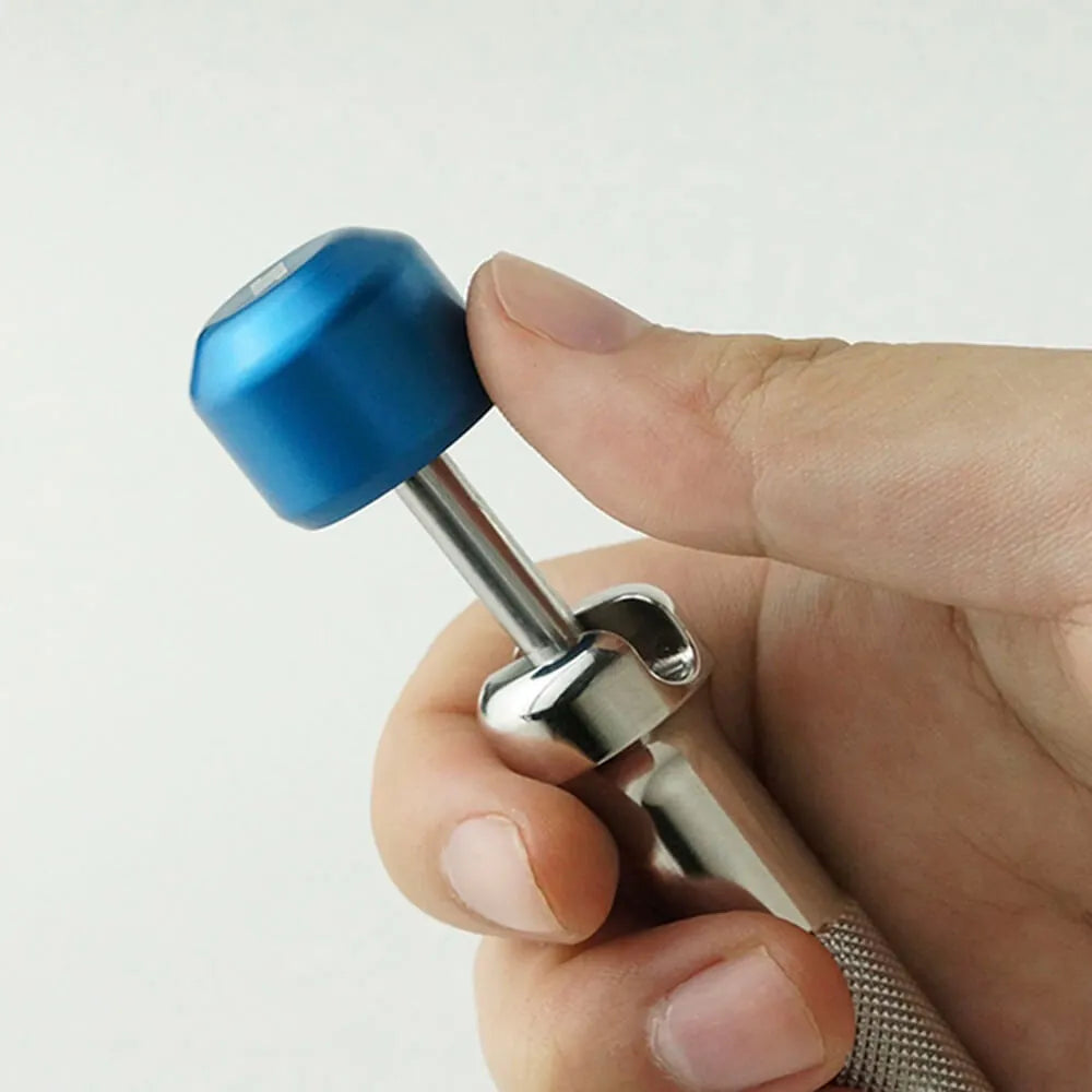 711L Lollipop Bit Driver, Stainless Steel / Blue