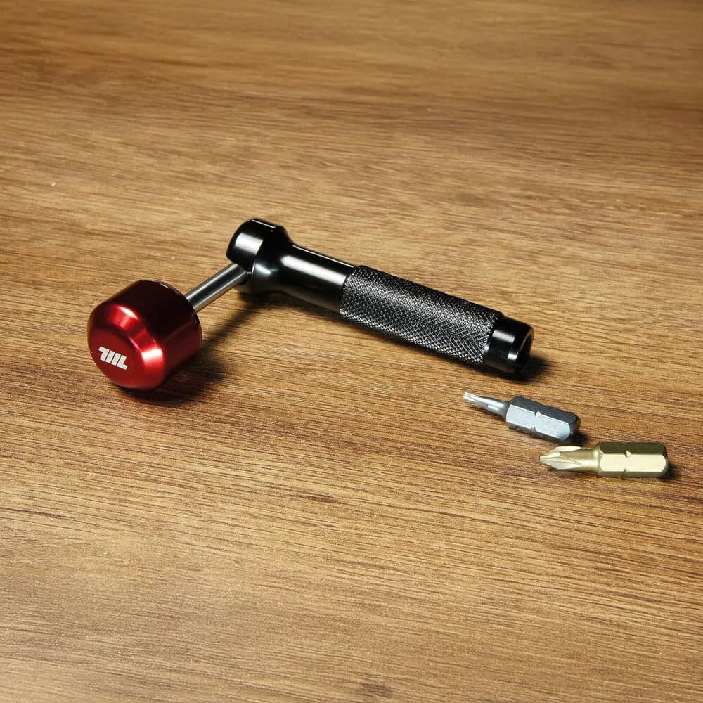 711L Lollipop Bit Driver, Aluminum Black / Red