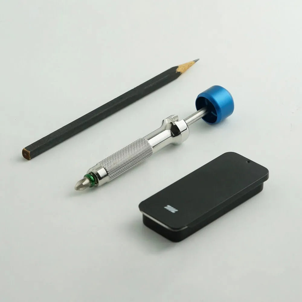 711L Lollipop Bit Driver, Stainless Steel / Blue