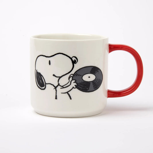 Magpie Peanuts Mug, Vinyl Music is Life