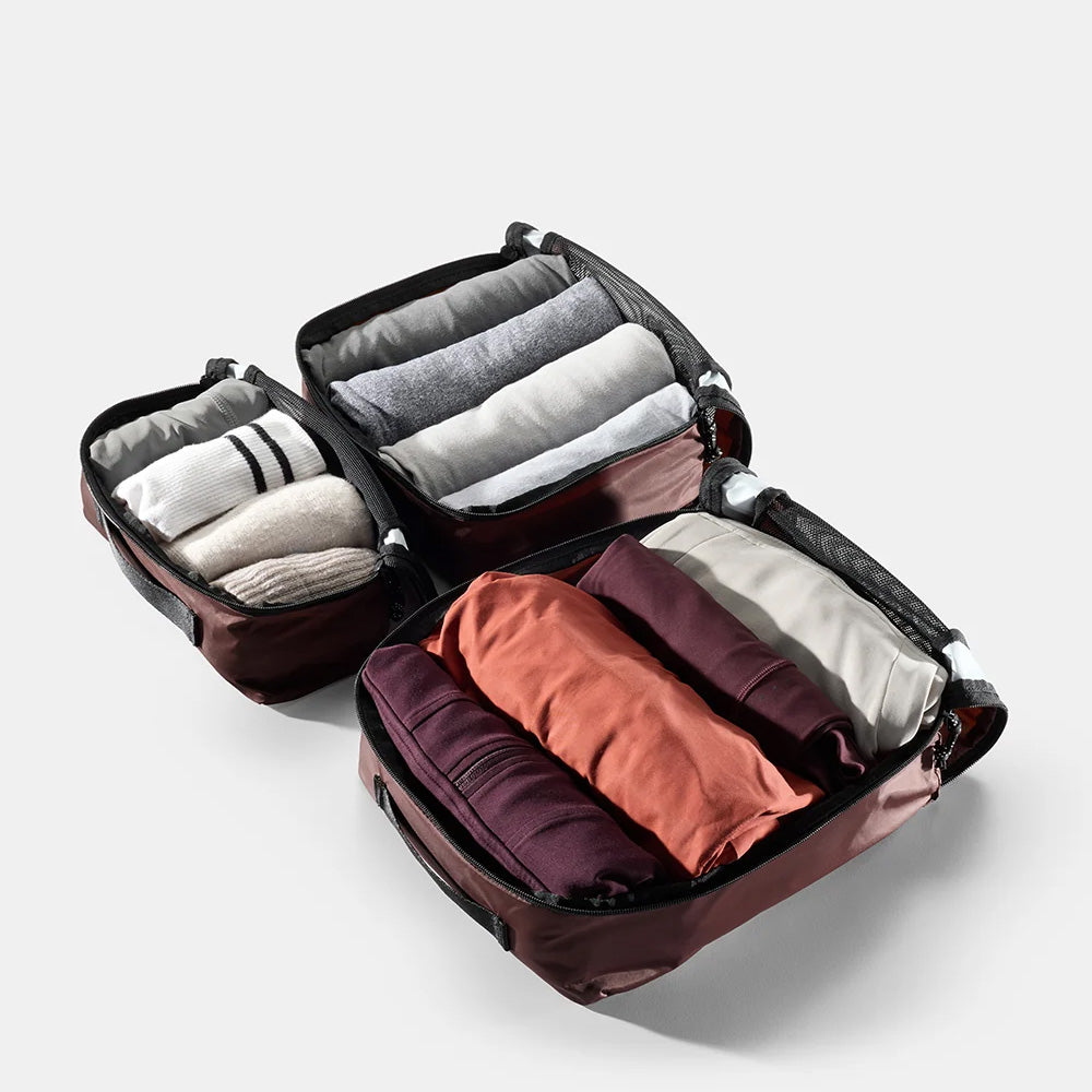 Matador Packing Cube Set 3-Pack V2, Garnet