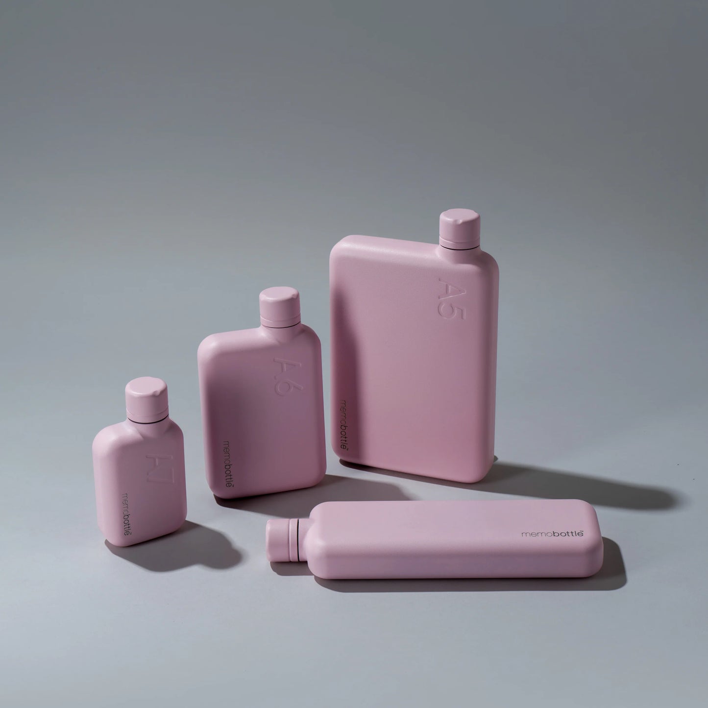Memobottle™ Slim Stainless Steel 600ml, Pink Salt
