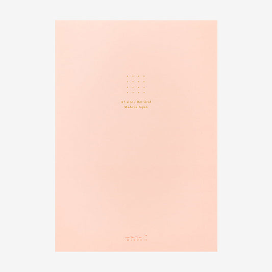 Midori Color Dot Grid Paper Pad, Pink