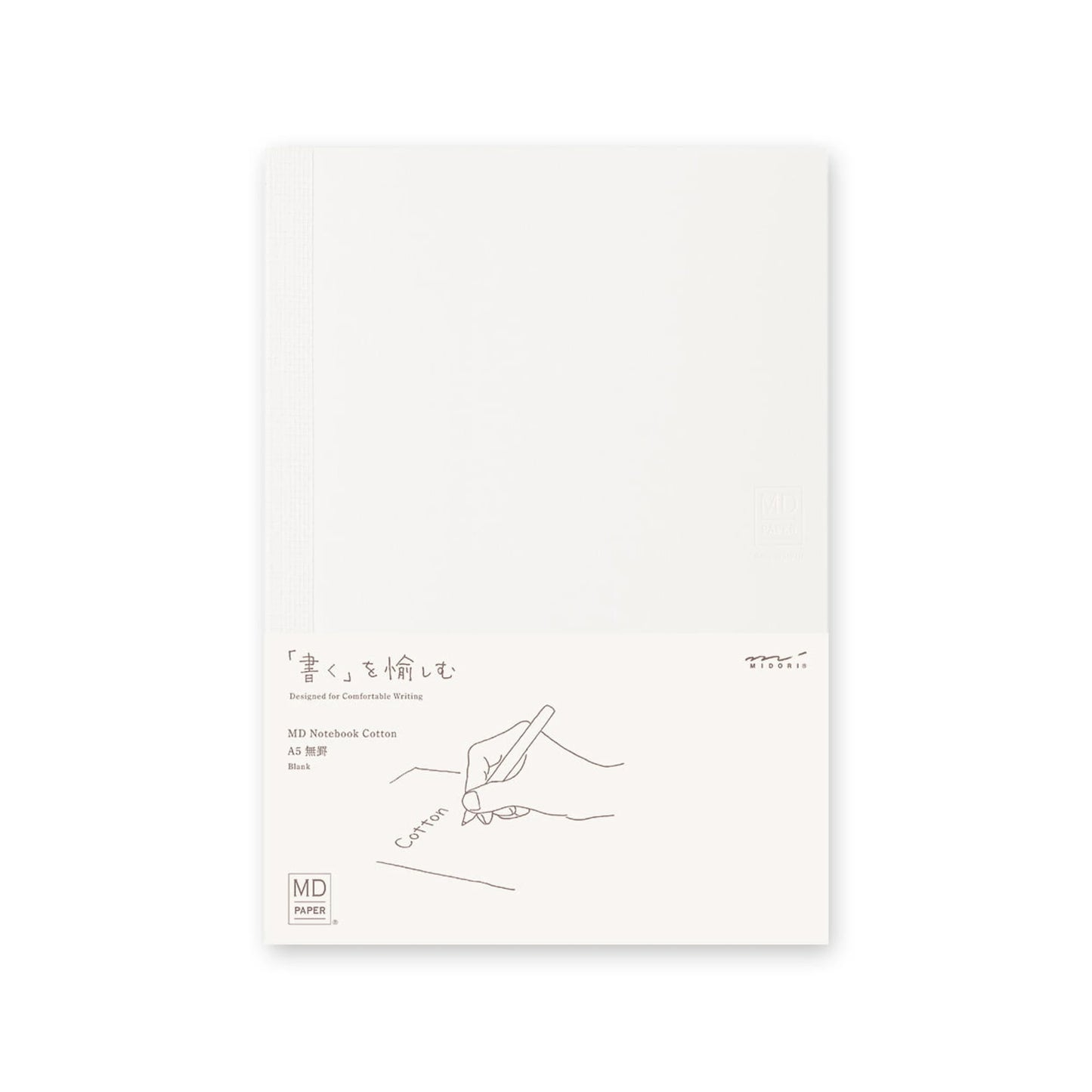 Midori MD Notebook Cotton Blank, A5