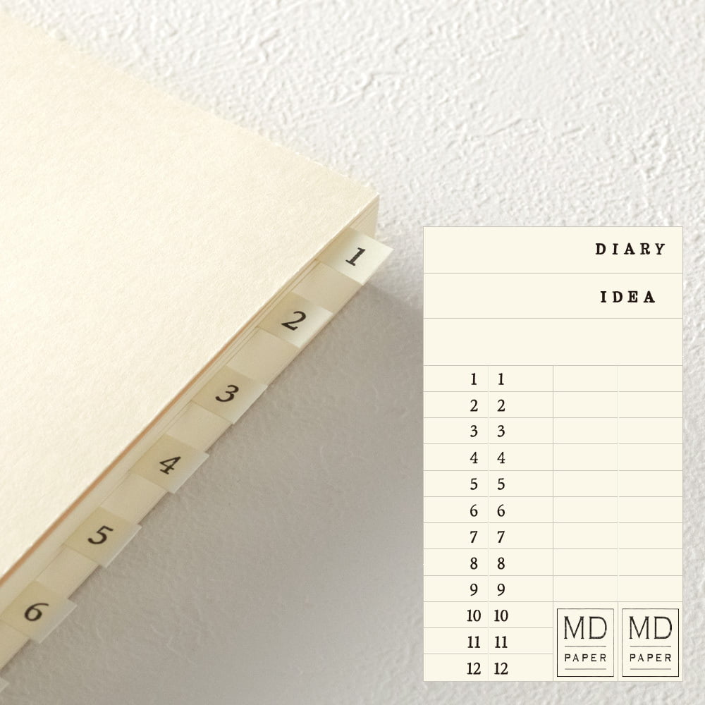 Midori MD Notebook Journal Codex 1Day 1Page Dot grid, A5