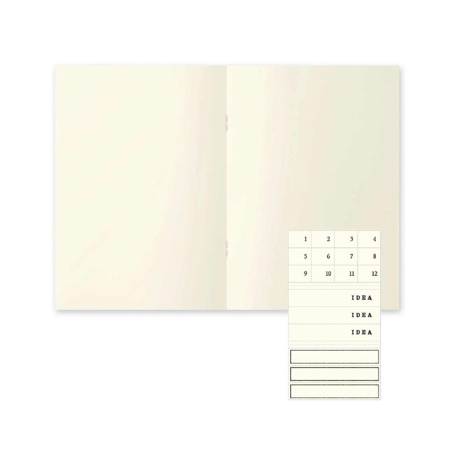 Midori MD Notebook Light Blank, A5 (3-Pakk)