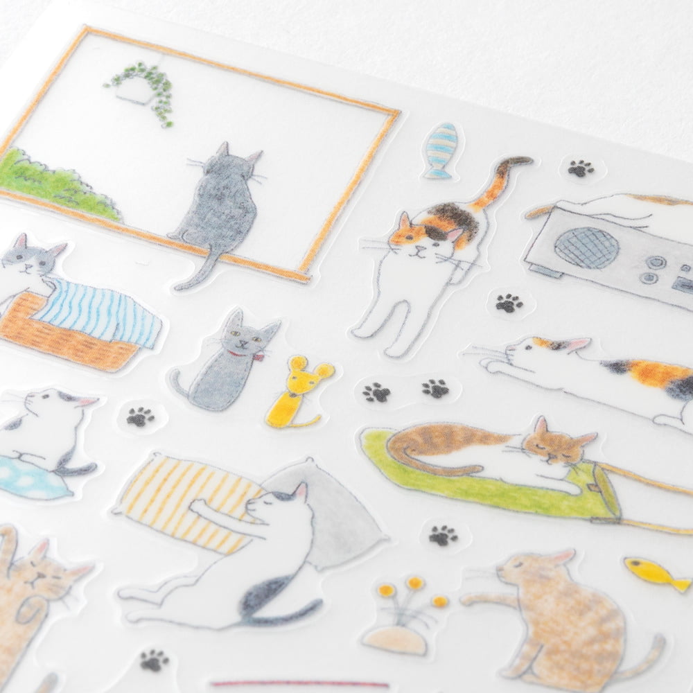 Midori Sticker Cat, Medium