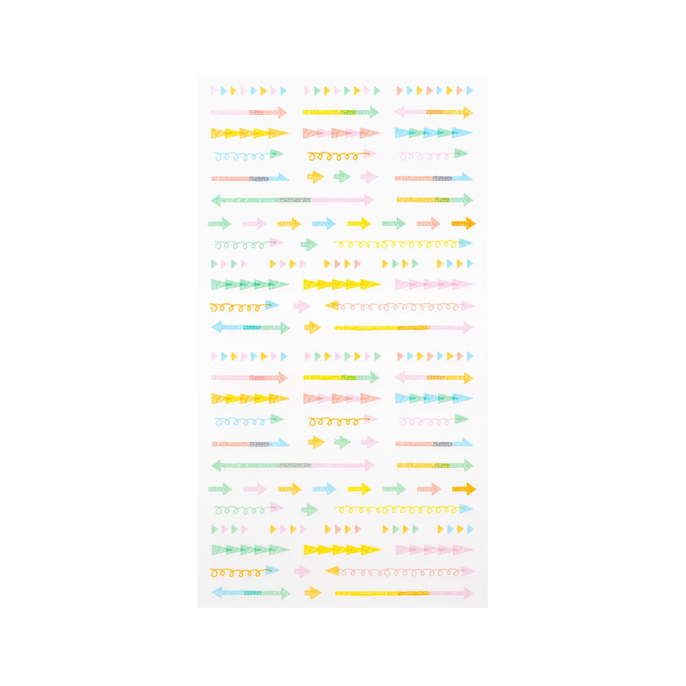 Midori Sticker Plan Arrow Pastel