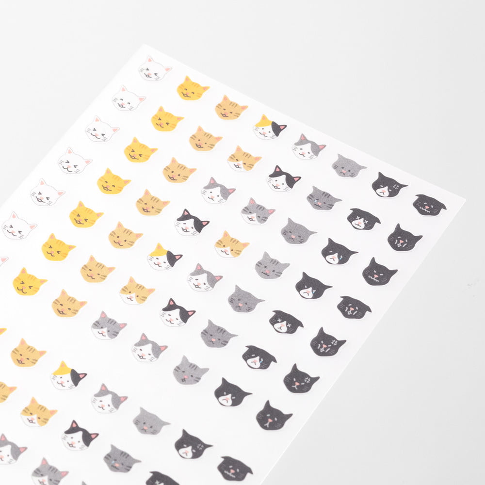 Midori Sticker Schedule Feelings Cat