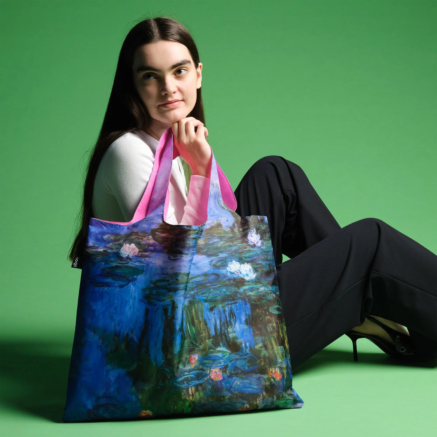 LOQI Claude Monet Water Lilies Recycled Bag