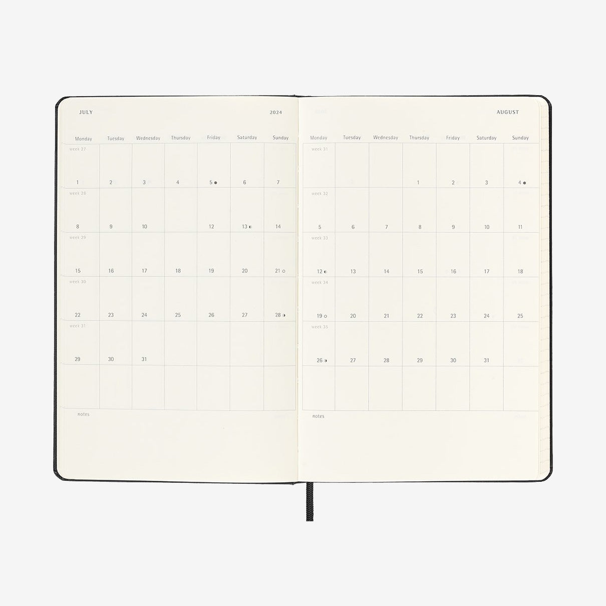 Moleskine Daily Planner 2024, A5 (Hardcover)