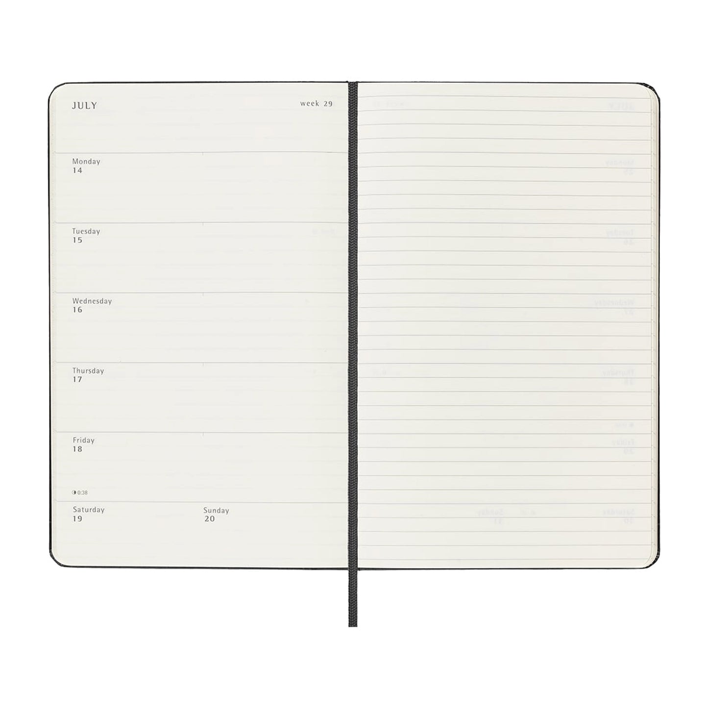 Moleskine Weekly Planner 2025, A5 (Hardcover)