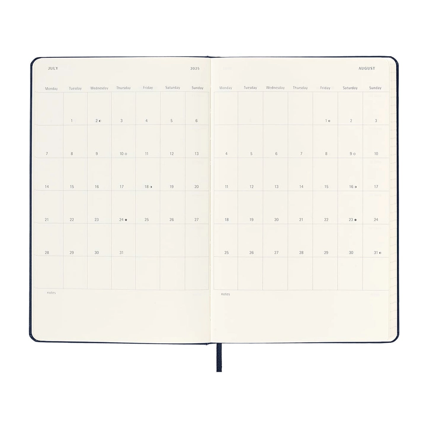 Moleskine Weekly Planner 2025, A5 (Hardcover)