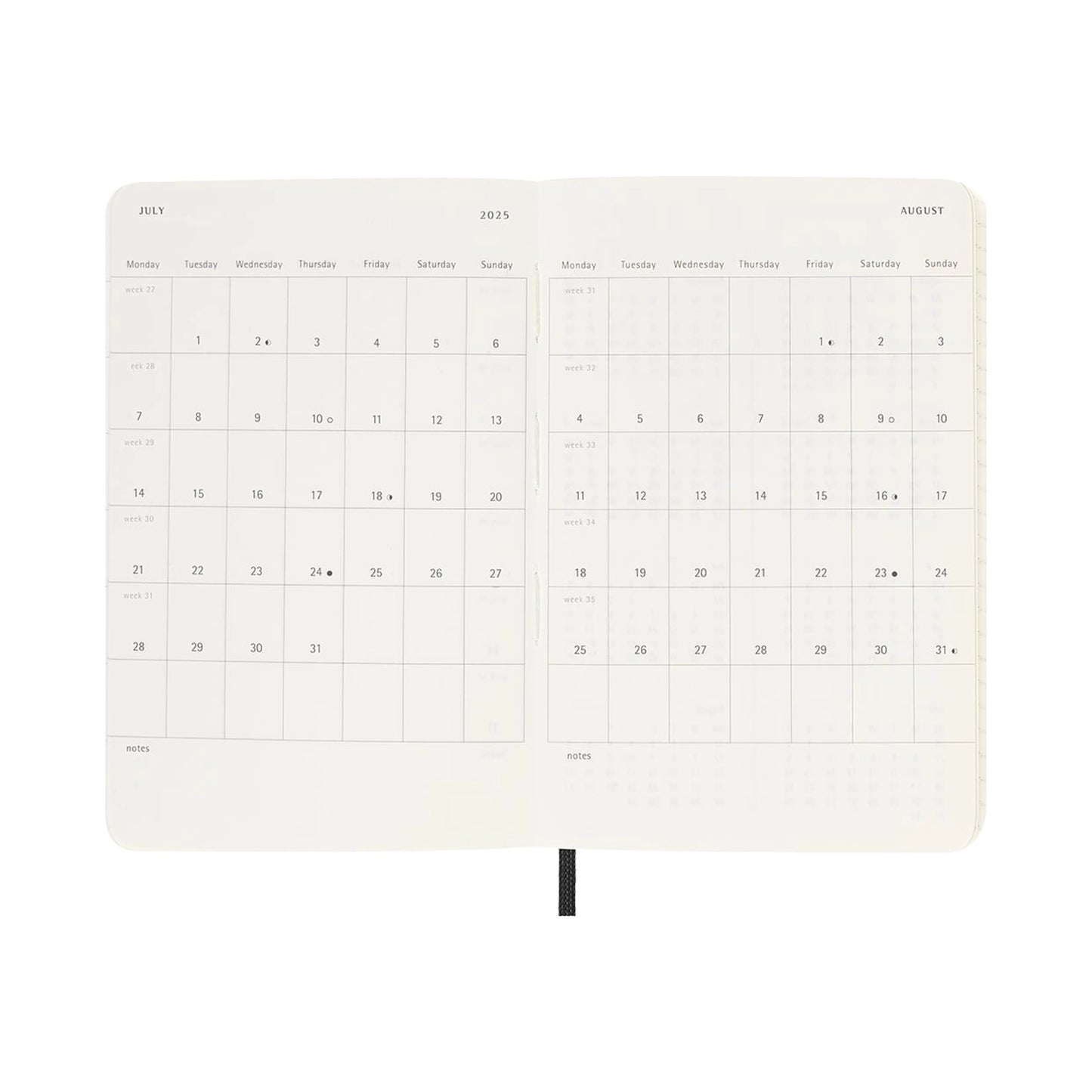 Moleskine Weekly Planner 2025, Pocket (Softcover)