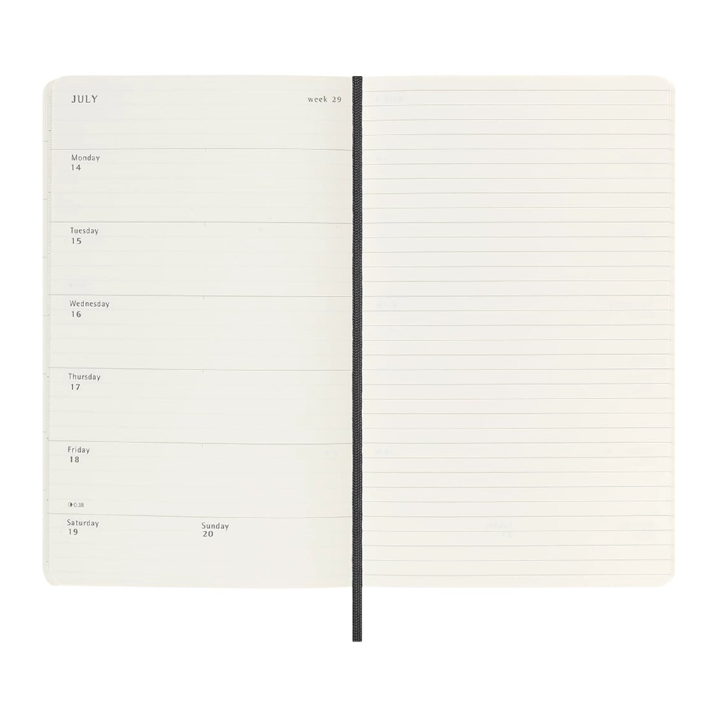 Moleskine Weekly Planner 2025, A5 (Softcover)