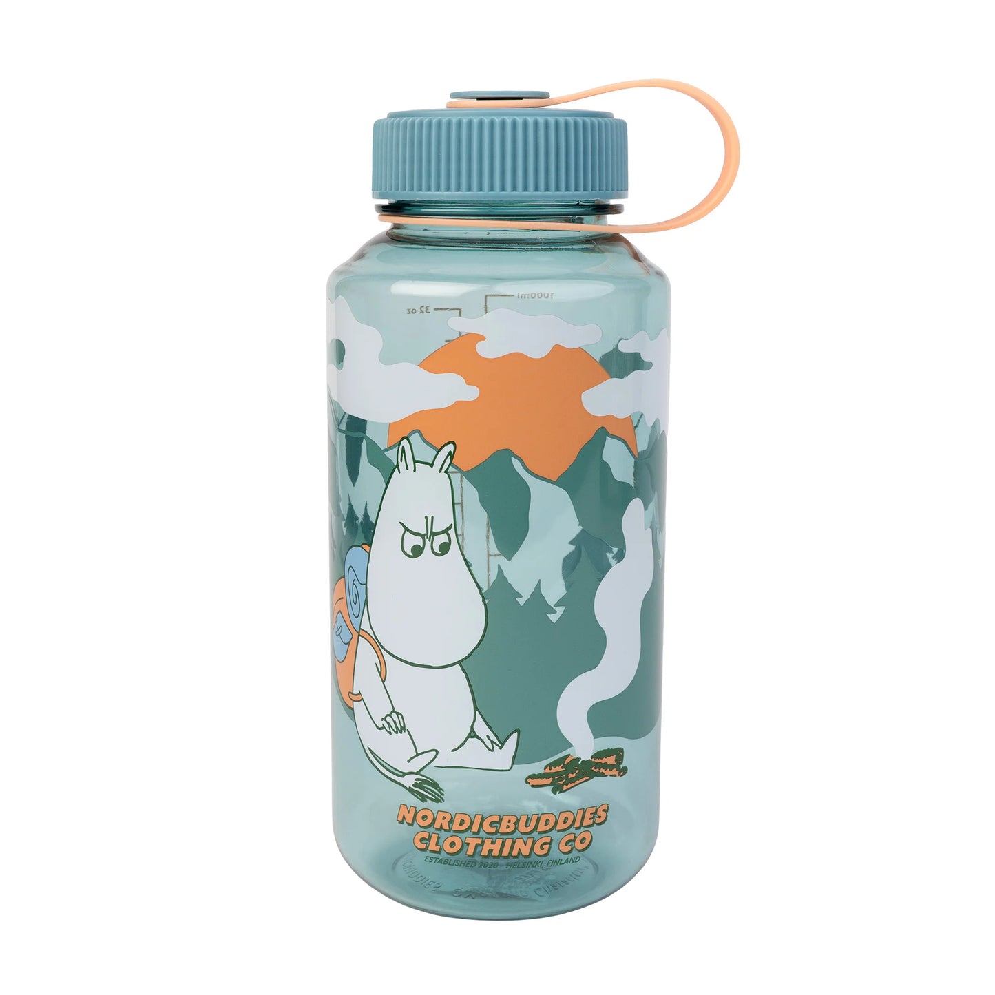 Nordicbuddies Moomintroll Adventure Water Bottle, 1000 ml