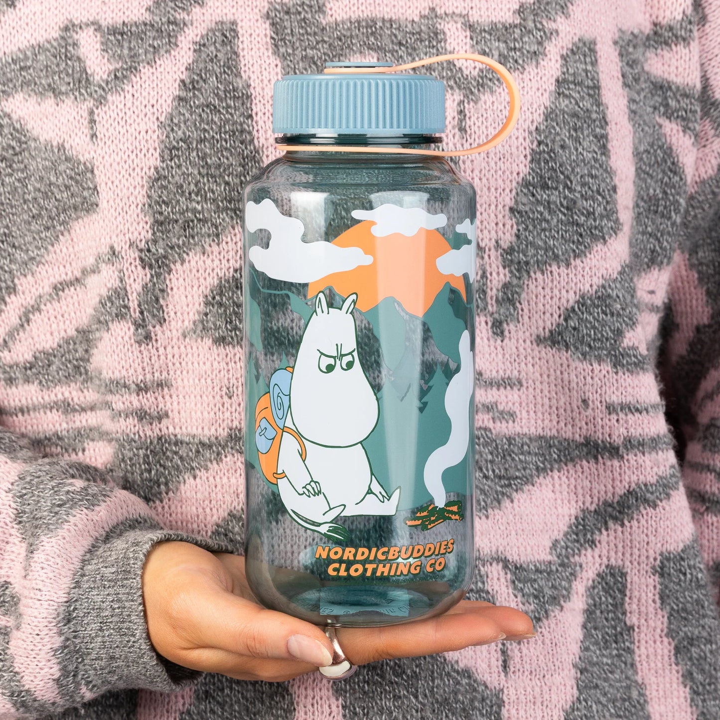 Nordicbuddies Moomintroll Adventure Water Bottle, 1000 ml