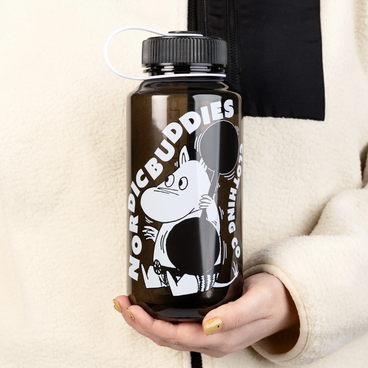 Nordicbuddies Moomintroll Weightlifting Water Bottle, 1000 ml