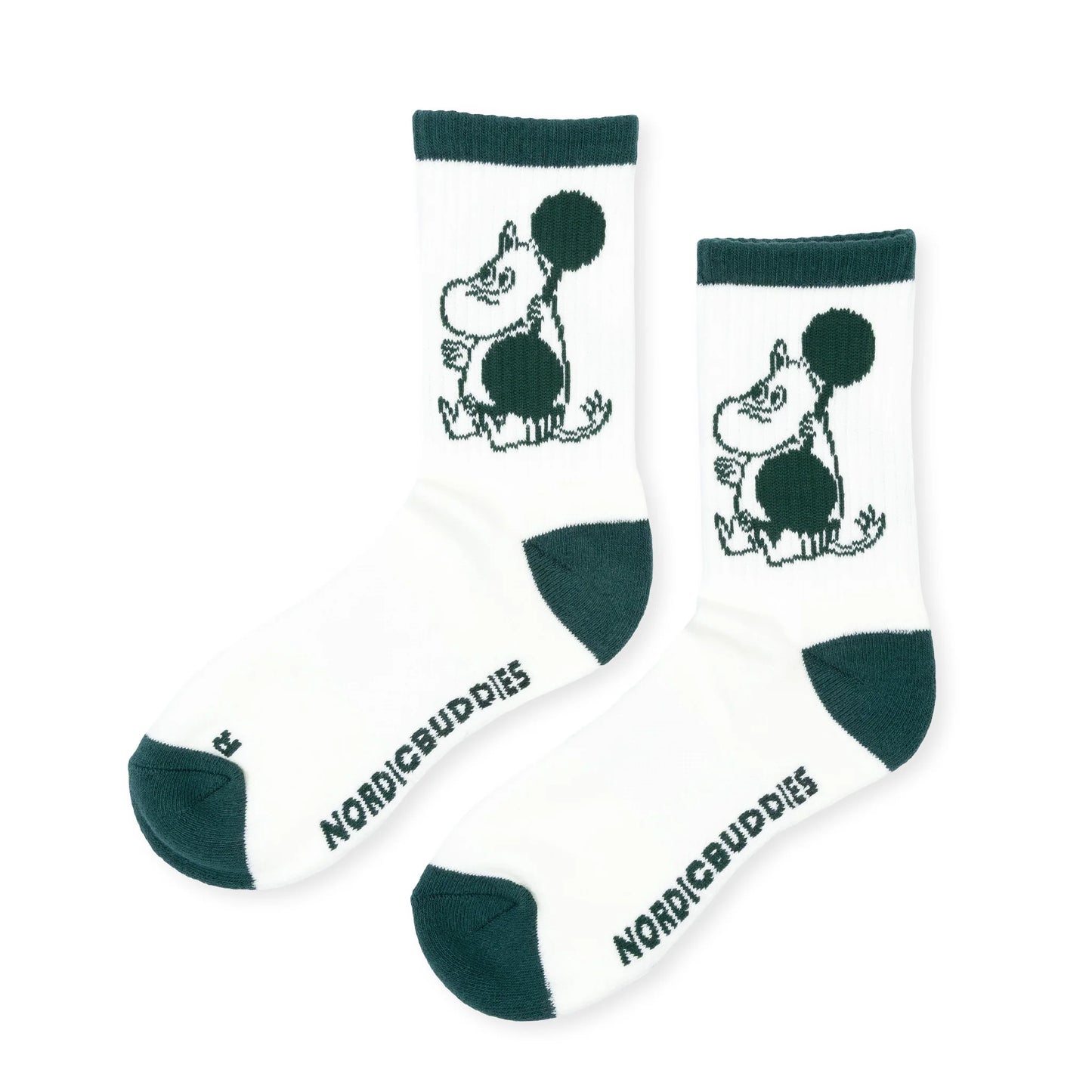 Nordicbuddies Moomintroll Weightlifting Active Women's Socks, Green