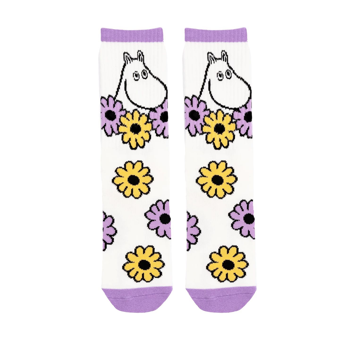 Nordicbuddies Moomin Women's Retro Socks, Flower