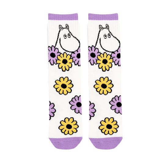 Nordicbuddies Moomin Women's Retro Socks, Flower