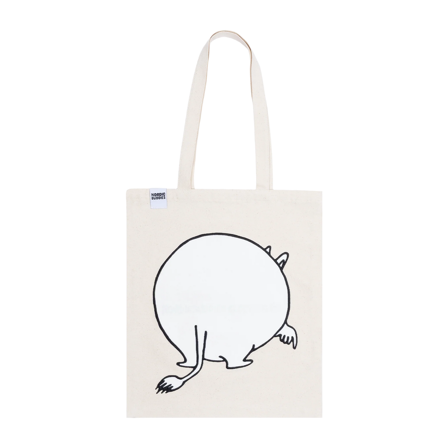 NordicBuddies Moomintroll Soft Character Tote Bag, White