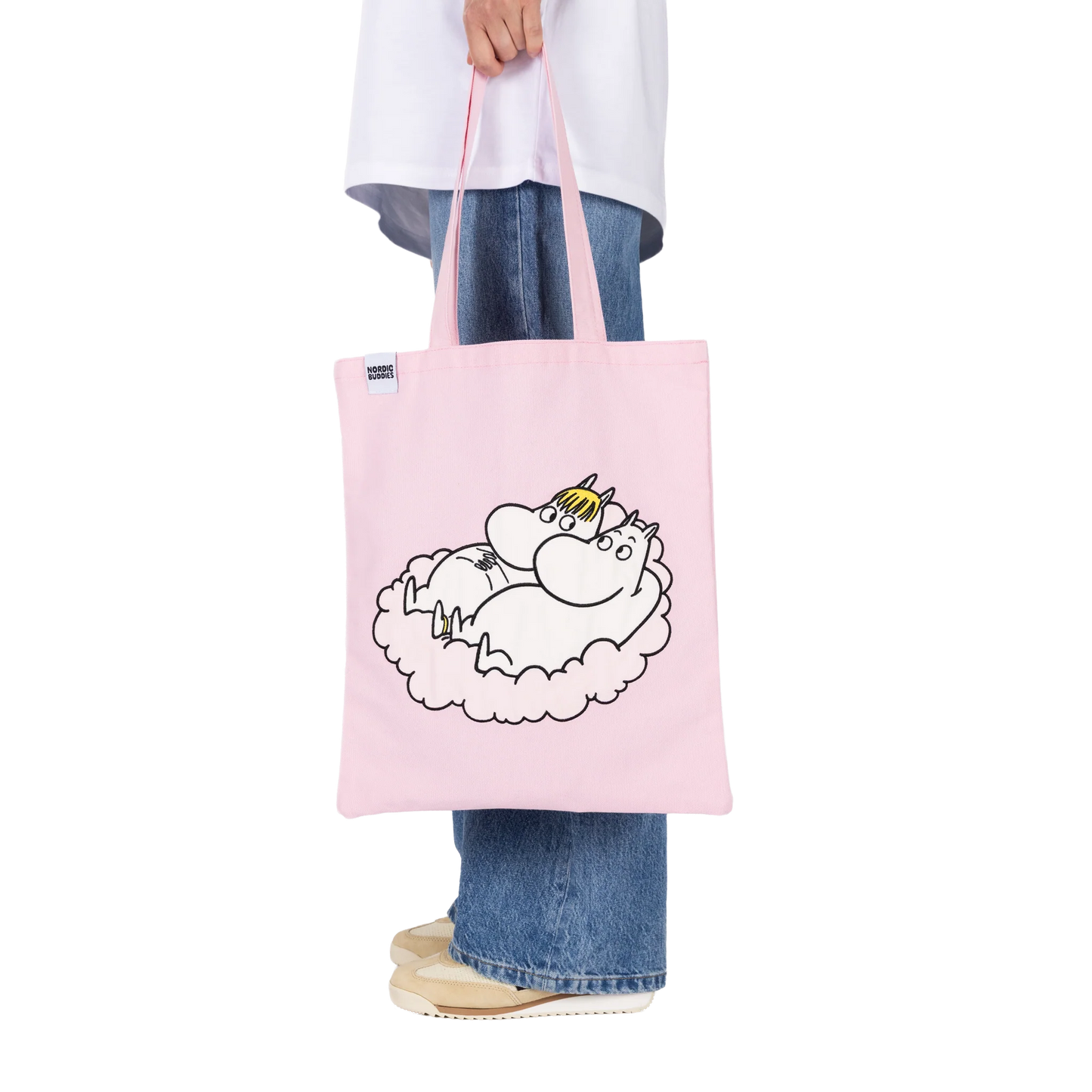 Nordicbuddies Moomin Soft Charachter Tote Bag, Pink