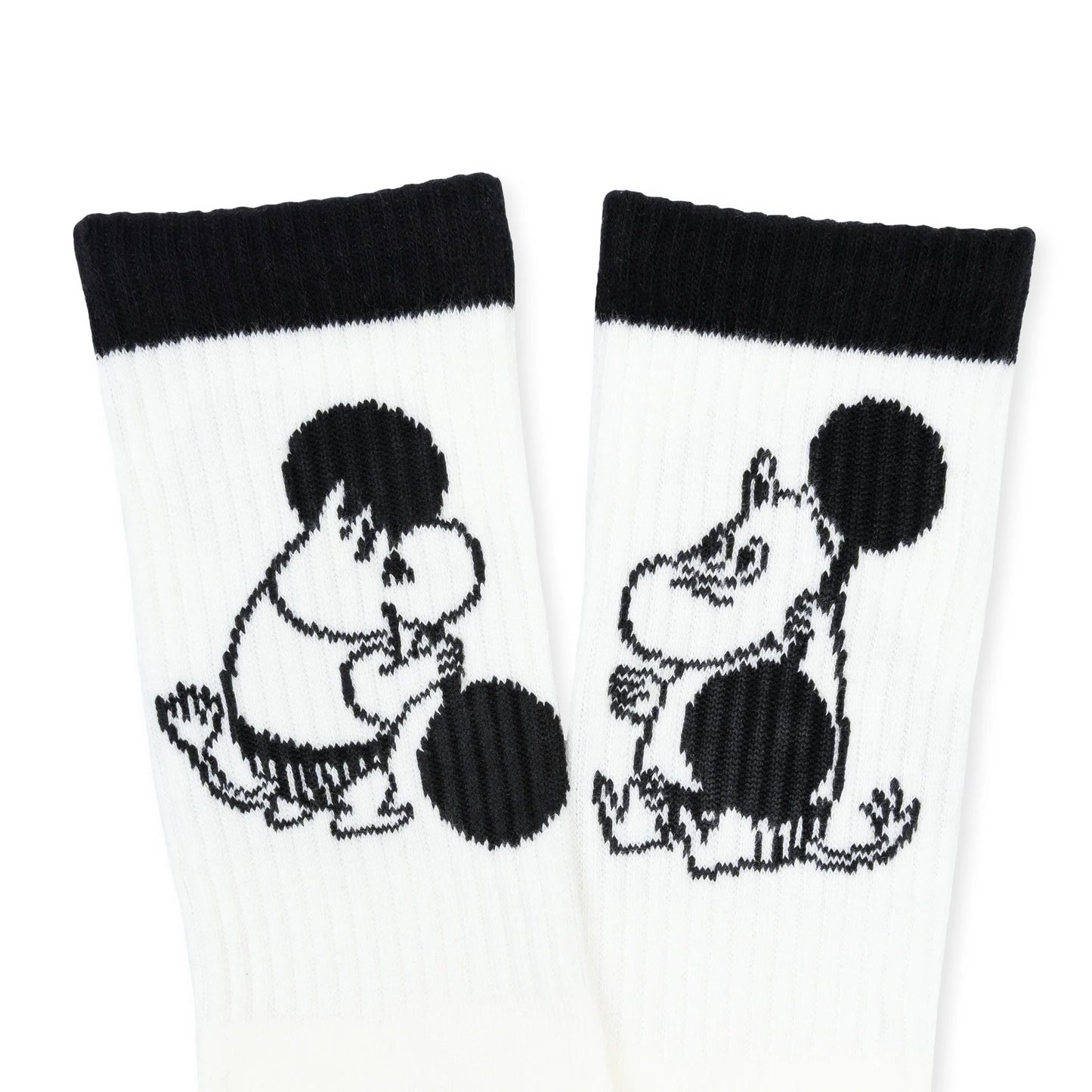 Nordicbuddies Moomintroll Weightlifting Active Men's Socks, Balck