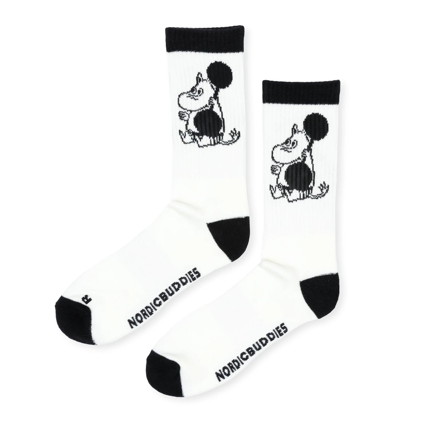 Nordicbuddies Moomintroll Weightlifting Active Men's Socks, Balck