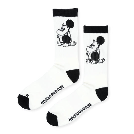 Nordicbuddies Moomintroll Weightlifting Active Men's Socks, Balck