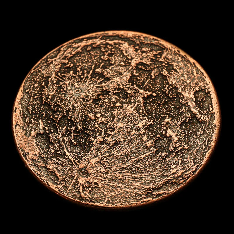 Shire Post Mint The Sun and Moon Worry Coin Aztec Sun Stone Calendar and Moon in Copper