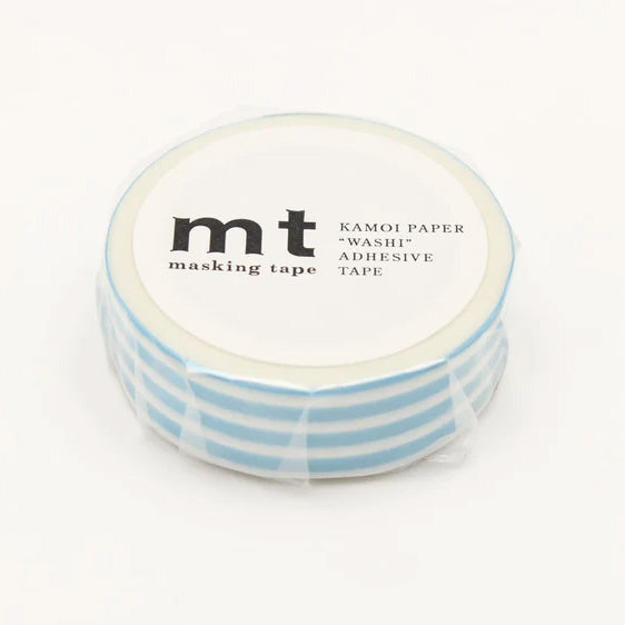 Mt masking tape Mt Basic Border 15mm Washi Tape, Ice