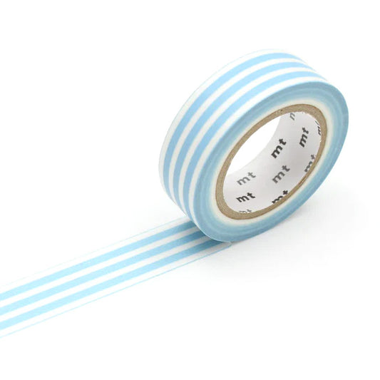 Mt masking tape Mt Basic Border 15mm Washi Tape, Ice