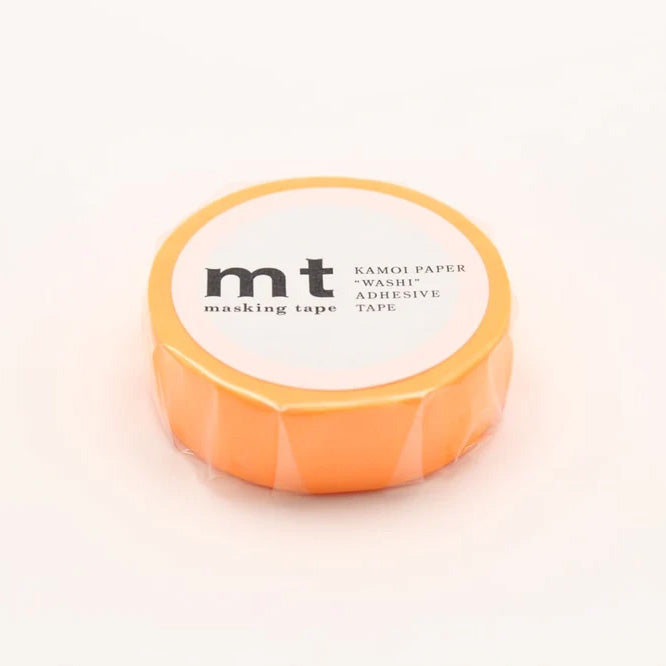 Mt masking tape Mt Basic Shocking 15mm Washi Tape, Orange