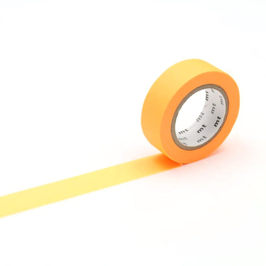 Mt masking tape Mt Basic Shocking 15mm Washi Tape, Orange