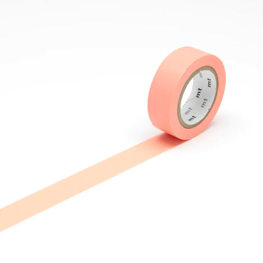 Mt masking tape Mt Basic 15mm Washi Tape, Salmon Pink