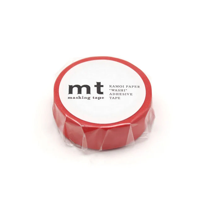 Mt masking tape Mt Basic Matte 15mm Washi Tape, Red