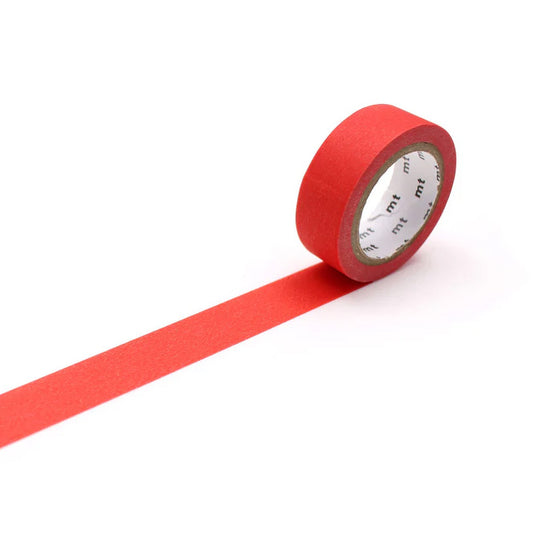 Mt masking tape Mt Basic Matte 15mm Washi Tape, Red