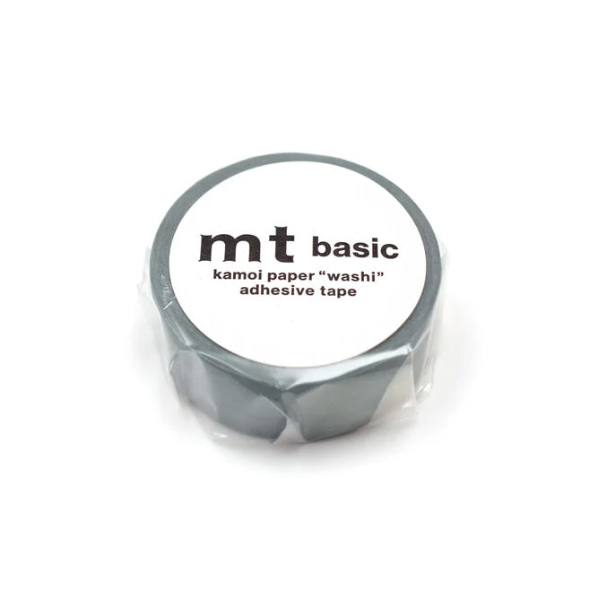 Mt masking tape Mt Basic 15mm Washi Tape, Charcoal Gray
