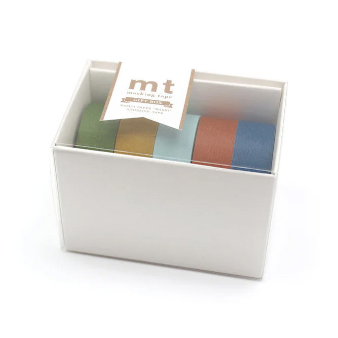 Mt masking tape Mt Gift Box set of 5 15 mm Washi Tape, Matte