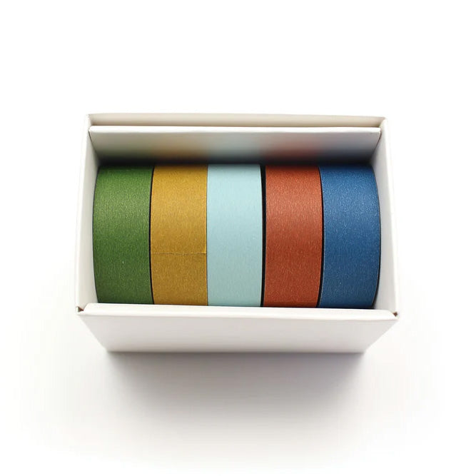 Mt masking tape Mt Gift Box set of 5 15 mm Washi Tape, Matte