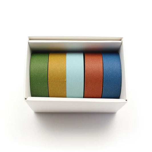 Mt masking tape Mt Gift Box set of 5 15 mm Washi Tape, Matte