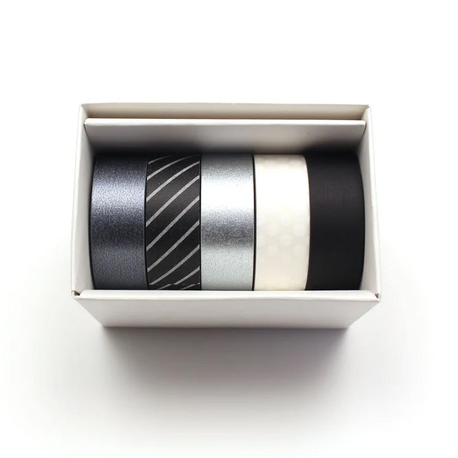 Mt masking tape Mt Gift Box set of 5 15 mm Washi Tape, Monotone3