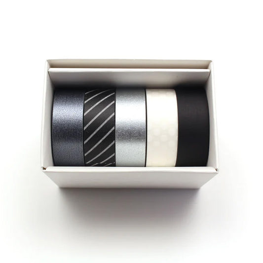 Mt masking tape Mt Gift Box set of 5 15 mm Washi Tape, Monotone3
