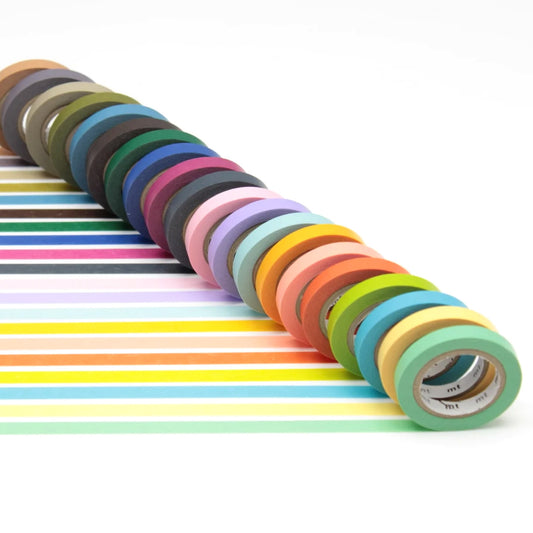 Mt masking tape Mt Basic 20 pk 7 mm Washi Tape, Light and Muted Colour