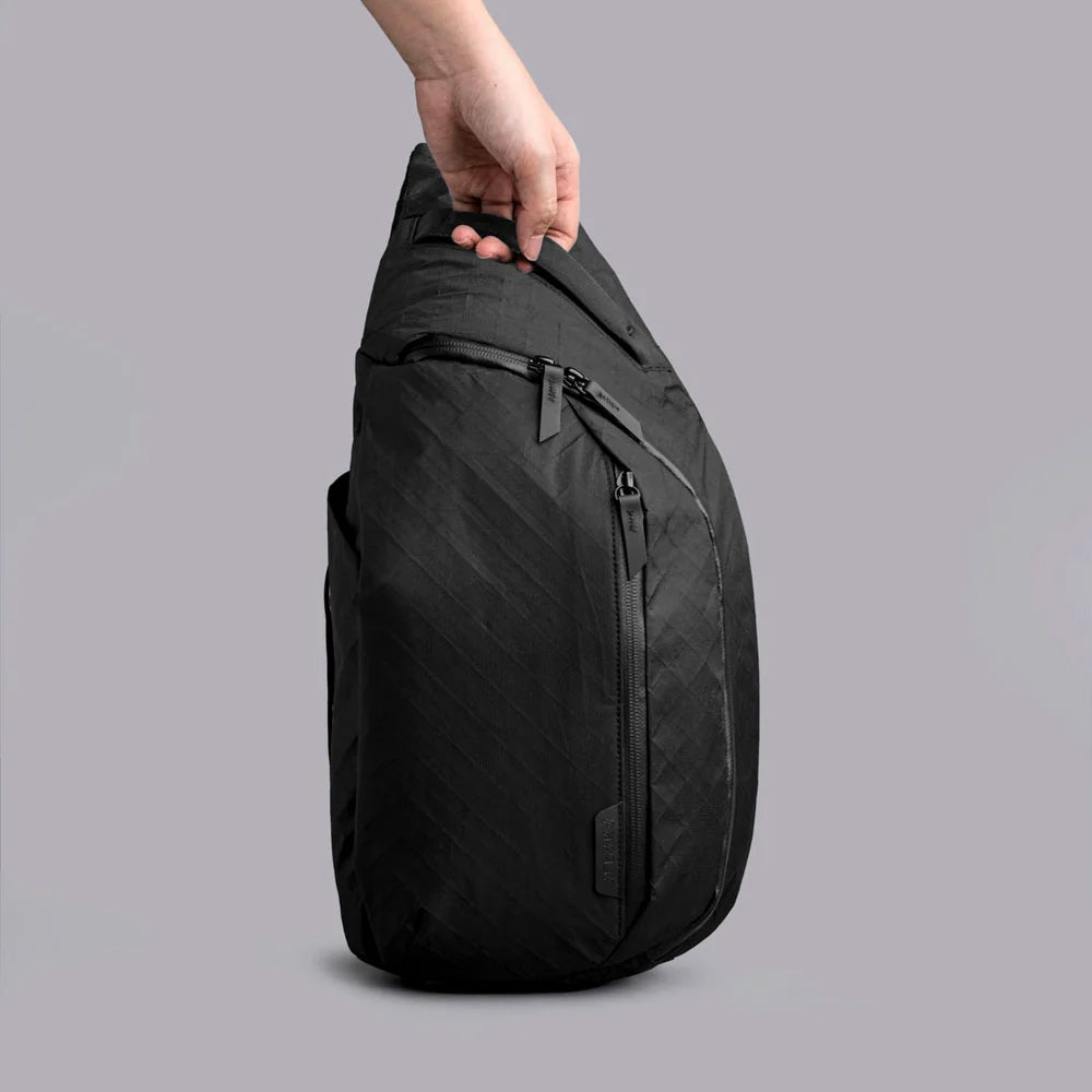 ALPAKA Metro Crossbody Black Ultradyne 100D, Left Shoulder