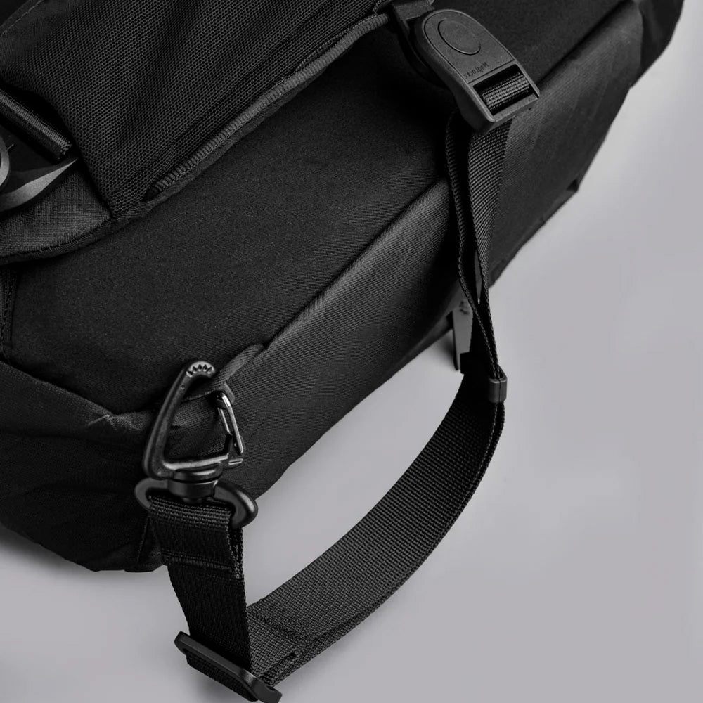 ALPAKA Metro Crossbody Black Ultradyne 100D, Left Shoulder
