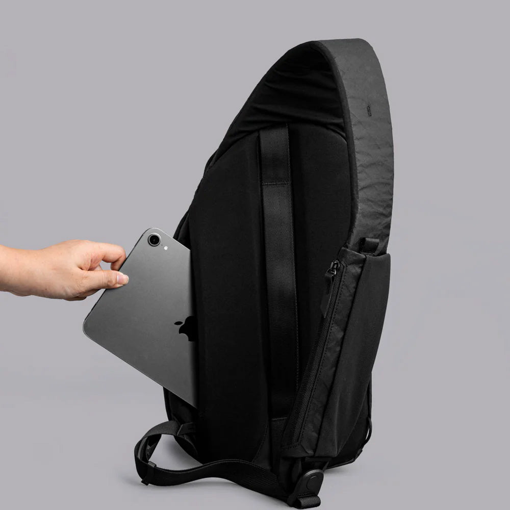 ALPAKA Metro Crossbody Black Ultradyne 100D, Left Shoulder