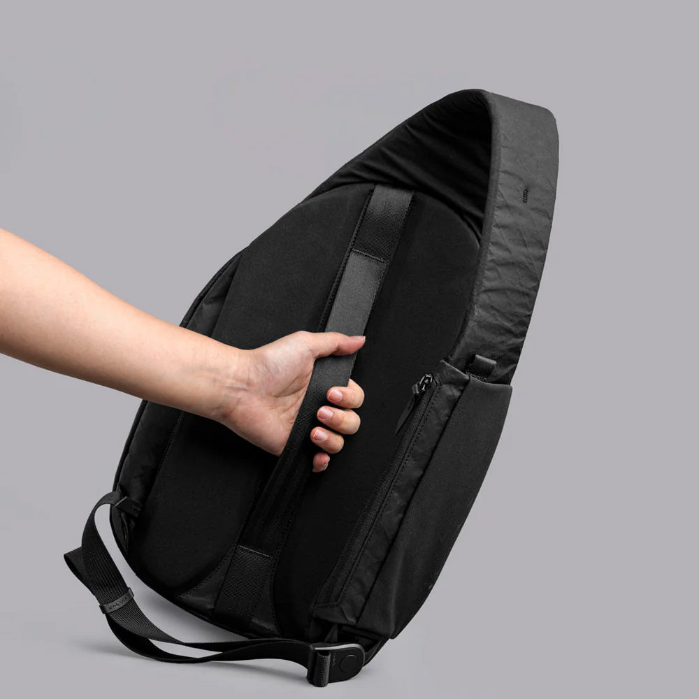 ALPAKA Metro Crossbody Black Ultradyne 100D, Left Shoulder