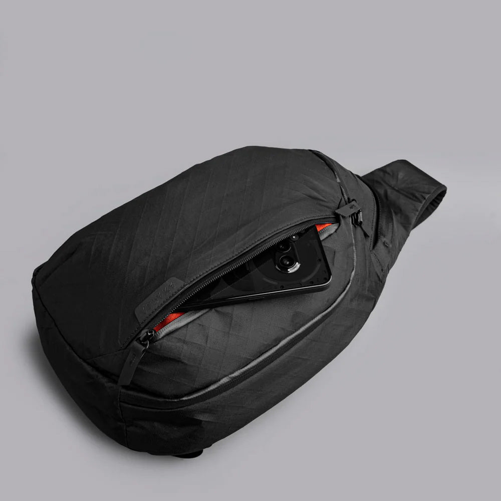 ALPAKA Metro Crossbody Black Ultradyne 100D, Left Shoulder